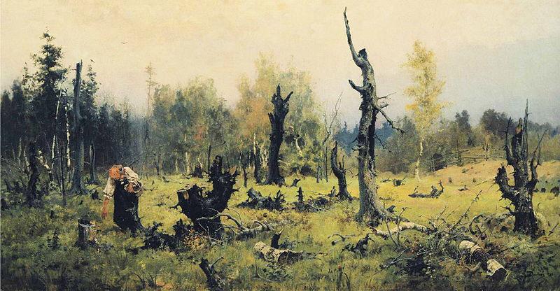 Vasiliy Polenov The Burnt Forest oil painting picture